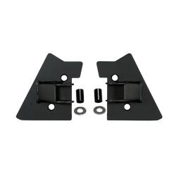 Rugged Ridge - Rugged Ridge Mirror Relocation Bracket Pair, Black, 97-02 TJ Wrangler With Half Or Full Doors   -11025.02