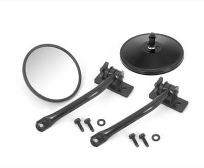 Rugged Ridge - Quick Release Mirror Relocation Kit | Pair | Black | Rugged Ridge | Jeep Wrangler (TJ) 97-06, (JK) 07-18