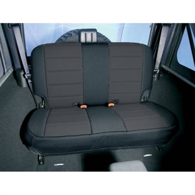 Rugged Ridge - Neoprene Seat Cover, Rugged Ridge, Rear, Black, 03-06 TJ Wrangler   -13263.01