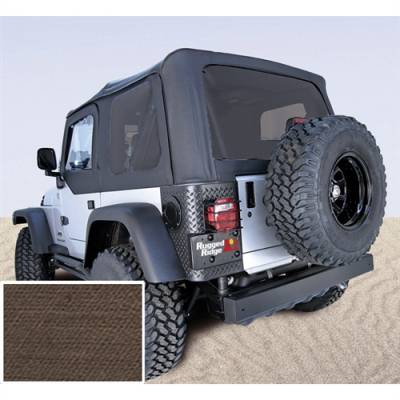 Rugged Ridge - Xhd Replacement Soft Top With Door Skins, Tinted Windows, 03-06 TJ Wrangler, Diamond Khaki, 30 Mil Glass    -13728.36