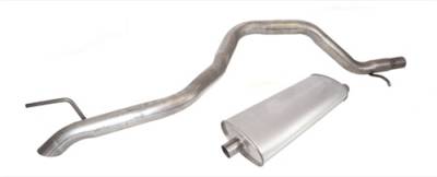 Rugged Ridge - Muffler And Tailpipe Kit, Jeep Grand Cherokee Wk 2005-2009 With 3.7L Or 4.7L   -17611.08