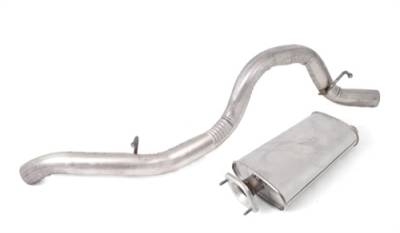 Rugged Ridge - Muffler And Tailpipe, Jeep Wrangler TJ 2000-20006 After 1-24-00, Except Unlimited LJ 2004-2006   -17611.09