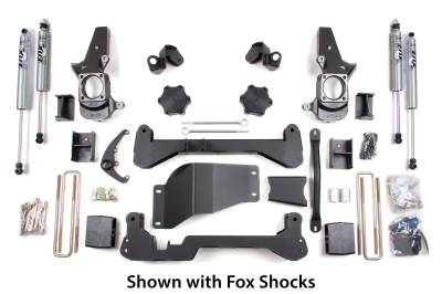 BDS Suspension - BDS Suspension Chevrolet/GMC 4WD 4-1/2" Lift Kit for 2001-2006 1500 HD Silverado/Sierra 1/2 ton pickup, 2001-2010 2500 HD Silverado/ Sierra 3/4 ton pickup, 2001-2006 2500 NON-HD Silverado/ Sierra 3/4 ton pickup, Avalanche, Suburban, and Yukon XL 2500 3/4