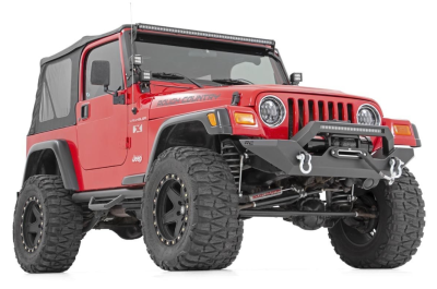 rough country front bumper | rock crawler | jeep wrangler tj 4wd