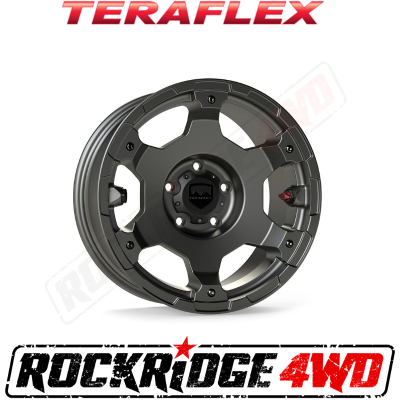 TeraFlex - TeraFlex JL/JLU–JK/JKU: Nomad Off-Road Wheel - Base - 5x5” - Titanium Gray - Each