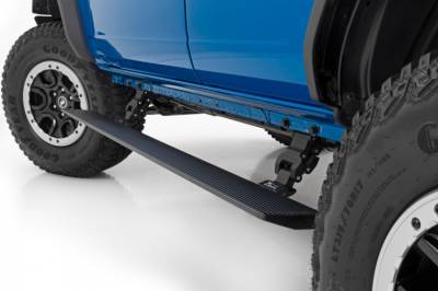 Rough Country - ROUGH COUNTRY POWER RUNNING BOARDS LIGHTED | 4 DOOR | FORD BRONCO 4WD (21-23)