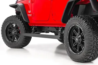 Rough Country - ROUGH COUNTRY Power Running Boards Dual Electric Motor | 4 Door | Jeep Wrangler Unlimited (07-18)