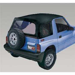 Xhd Replacement Soft Top Black Denim, 88-94 Suzuki Sidekick/Geo Tracker, 30 Mil Glass     -53722.15