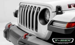 T-Rex Grilles - T REX Jeep Wrangler JL - STEALTH Torch Series w/ (7) 2" Round LED Lights - 1 Piece Frame & Formed Wire Mesh - 6314931-BR - Image 2