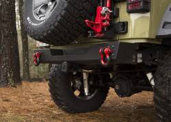 Rugged Ridge - Rugged Ridge SPARTAN BUMPER, REAR, BODY WIDTH; 07-18 JEEP WRANGLER JK/JKU - 11548.21 - Image 6