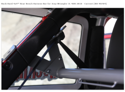 Rock Hard 4x4 - ROCK HARD 4X4™ REAR BENCH HARNESS BAR FOR JEEP WRANGLER JL 4DR 2018 - Image 4